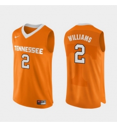 Men Tennessee Volunteers Grant Williams Orange Authentic Performace College Basketball Jersey