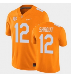 Men Tennessee Volunteers J.T. Shrout College Football Orange Alumni Player Game Jersey