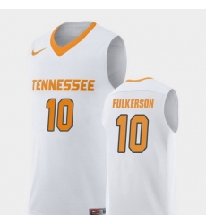 Men Tennessee Volunteers John Fulkerson White Replica College Basketball Jersey