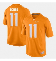 Men Tennessee Volunteers Joshua Dobbs College Football Orange Jersey