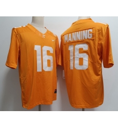 Men Tennessee Volunteers Peyton Manning #16 F U S E Orange College Football Jersey