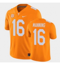 Men Tennessee Volunteers Peyton Manning College Football Orange Alumni Player Game Jersey