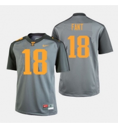 Men Tennessee Volunteers Princeton Fant College Football Gray Jersey