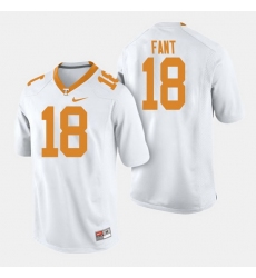 Men Tennessee Volunteers Princeton Fant College Football White Jersey