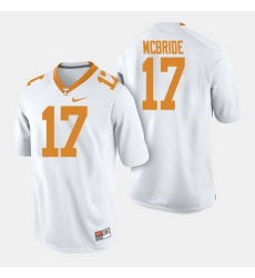 Men Tennessee Volunteers Will Mcbride College Football White Jersey
