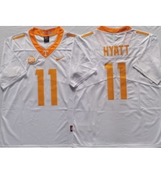 Tennessee Volunteers White #11 Jalin Hyatt Stitched NCAA Jersey