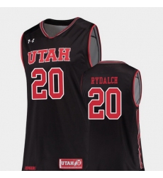 Men Utah Utes Beau Rydalch Black Replica College Basketball Jersey