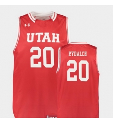 Men Utah Utes Beau Rydalch Red Replica College Basketball Jersey