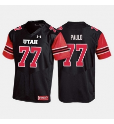 Men Utah Utes Darrin Paulo College Football Black Jersey