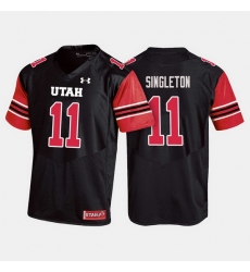 Men Utah Utes Raelon Singleton College Football Black Jersey