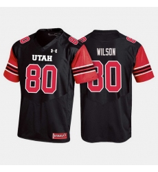Men Utah Utes Siaosi Wilson College Football Black Jersey