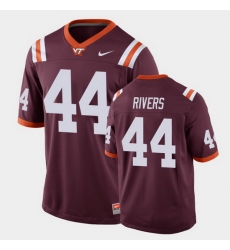 Men Virginia Tech Hokies Dylan Rivers Replica Maroon Football Game Jersey