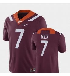 Men Virginia Tech Hokies Michael Vick 7 Maroon Alumni Football Game Player Jersey