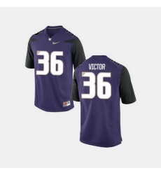 Men Washington Huskies Azeem Victor College Football Purple Jersey