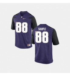 Men Washington Huskies Drew Sample College Football Purple Jersey