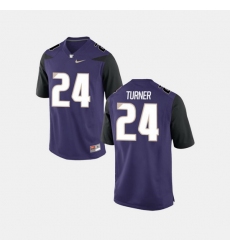 Men Washington Huskies Ezekiel Turner College Football Purple Jersey