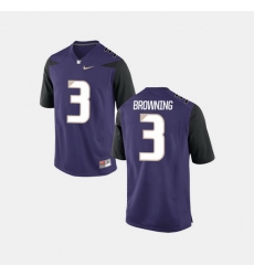 Men Washington Huskies Jake Browning College Football Purple Jersey