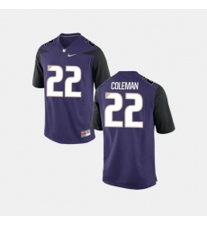 Men Washington Huskies Lavon Coleman College Football Purple Jersey
