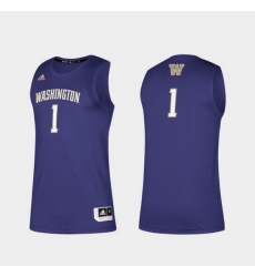 Men Washington Huskies Purple Swingman Basketball Jersey