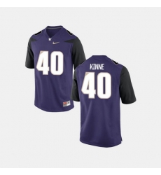 Men Washington Huskies Ralph Kinne College Football Purple Jersey