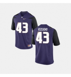 Men Washington Huskies Tristan Vizcaino College Football Purple Jersey