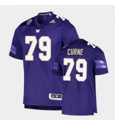 Men Washington Huskies Victor Curne College Football Purple Game Jersey