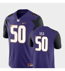 Men Washington Huskies Vita Vea 50 Purple Game College Football Jersey