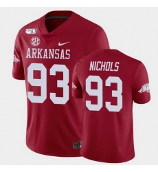 Men Arkansas Razorbacks Isaiah Nichols College Football Cardinal Game Jersey
