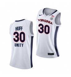 Virginia Cavaliers Jay Huff Virginia Cavaliers White Unity 2021 New Brand Jersey
