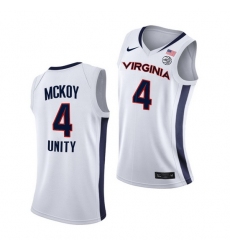 Virginia Cavaliers Justin Mckoy Virginia Cavaliers White Unity 2021 New Brand Jersey