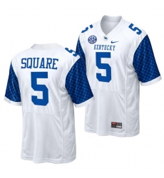 Kentucky Wildcats Deandre Square White College Football Men Jersey