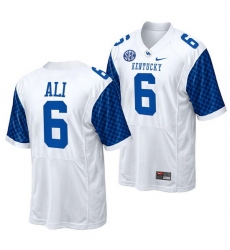 Kentucky Wildcats Josh Ali White College Football Men Jersey