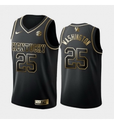 Kentucky Wildcats P.J. Washington Black Golden Edition Men'S Jersey
