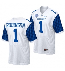 Kentucky Wildcats Wan'Dale Robinson White College Football Men Jersey