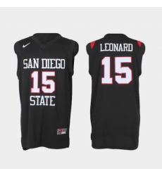 Men San Diego State Aztecs Kawhi Leonard Black Authentic College Basketball Jersey