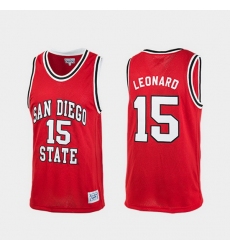 Men San Diego State Aztecs Kawhi Leonard Red Authentic College Basketball Jersey