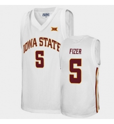 Men Iowa State Cyclones Marcus Fizer Alumni White College Basketball Jersey