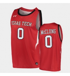 Men Texas Tech Red Raiders Mac Mcclung Alternate Red Basketball 2020 21 Jersey