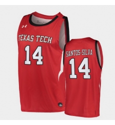Men Texas Tech Red Raiders Marcus Santos Silva Alternate Red Basketball 2020 21 Jersey