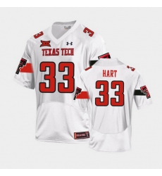 Men Texas Tech Red Raiders Ronnie Hart Replica White Football Team Jersey