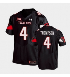Men Texas Tech Red Raiders Sarodorick Thompson Replica Black Football Team Jersey