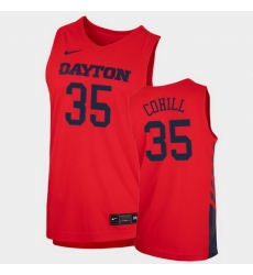 Men Dayton Flyers Dwayne Cohill Replica Red College Basketball 2020 21 Jersey