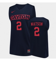 Men Dayton Flyers Ibi Watson College Basketball Navy Jersey 0A
