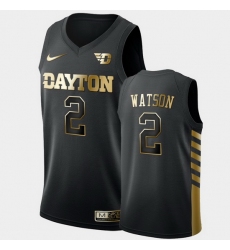 Men Dayton Flyers Ibi Watson Golden Edition Black Limited Jersey