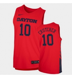 Men Dayton Flyers Jalen Crutcher Replica Red College Basketball 2020 21 Jersey