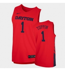 Men Dayton Flyers Obi Toppin Replica Red College Basketball 2020 21 Jersey