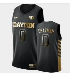 Men Dayton Flyers Rodney Chatman Golden Edition Black Limited Jersey