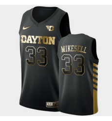 Men Dayton Flyers Ryan Mikesell Golden Edition Black Limited Jersey