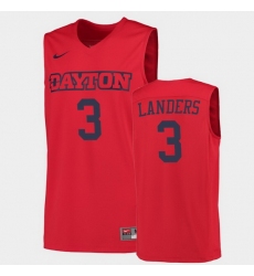Men Dayton Flyers Trey Landers College Basketball Red Jersey 0A