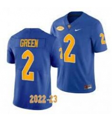 Pittsburgh Panthers #2 GREEN Blue Jersey